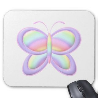 Pastel Butterfly Mouse Pad