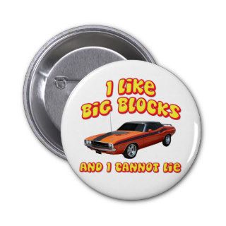I Like Big Blocks & I Cannot Lie Dodge Challenger Pin