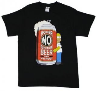 Homer No Function Beer Well Without   Simpsons T shirt Fashion T Shirts Clothing