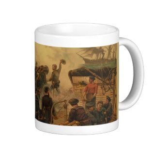 Kearsarge and Alabama at the Battle of Cherbourg Mug