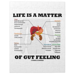 Life Is A Matter Of Gut Feeling (Endocrine System) Puzzle