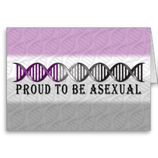 Asexual Pride DNA Greeting Cards