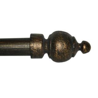 The Artifactory 80 in.   160 in. Antique Bronze Simplicity Metal Drapery Rod Set 8681 22 22