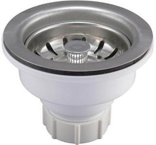 Keeney K1442PC Deep Cup Plastic Sink Strainer with Fixed Post Basket, Chrome    