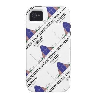 Mean Thoughts Inside (Statistics Humor) Vibe iPhone 4 Cases