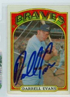 Darrell Evans AUTO 1972 Topps Braves   PSA Pre Certified Bulk Auction Lot Sports Collectibles