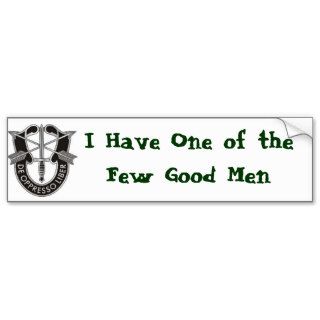I Have One of the Few Good Men  sticker Bumper Stickers