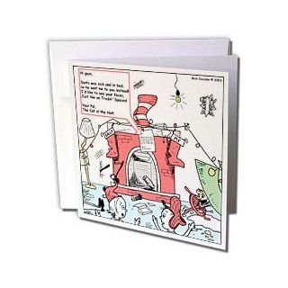 gc_2809_2 Rich Diesslins Funny Christmas Cartoons   The Cat in the Hat Helps Santa   Greeting Cards 12 Greeting Cards with envelopes  Blank Greeting Cards 