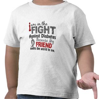 Friend Means World To Me Diabetes Tees