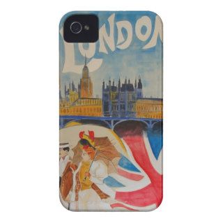 London Vintage poster iphone covers iPhone 4 Covers