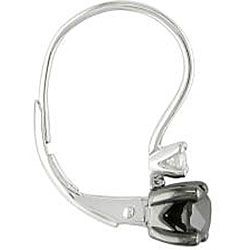Miadora 10k White Gold 1ct TDW Black and White Diamond Earrings (H I, I2 I3) Miadora Diamond Earrings