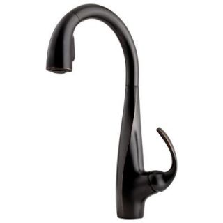 Pfister Avanti 1 Handle Pull Down Sprayer Kitchen Faucet in Tuscan Bronze F 529 7ANY