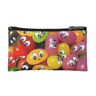Cute Jelly Bean Smileys Cosmetic Bag