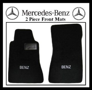 1986   1989 Mercedes Benz 560sl 560 Sl Floor Mats (2 Piece Fronts) with BENZ embroidered monogram & driver Side heel pad Automotive
