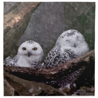 Cute Owls Printed Napkin