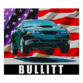 2000 Mustang Bullitt Posters