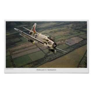Aviation Art Poster “Douglas A 1 Skyraider "