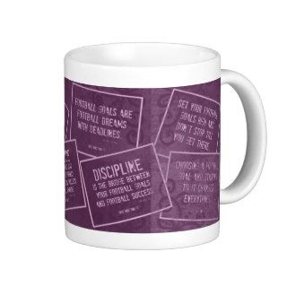 Football Coffee Mug with Quotes in Purple