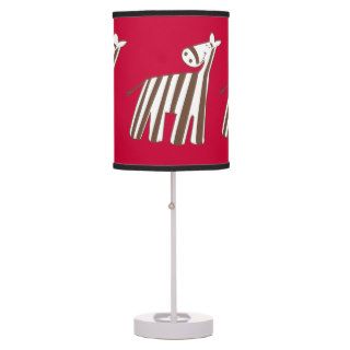 Zebra Alphabet Soup Nursery Lamp