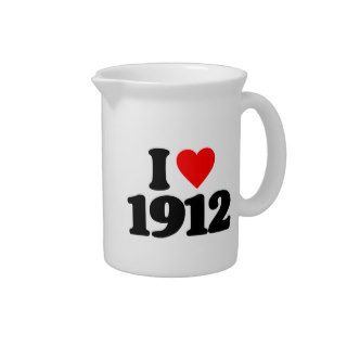 I LOVE 1912 DRINK PITCHER