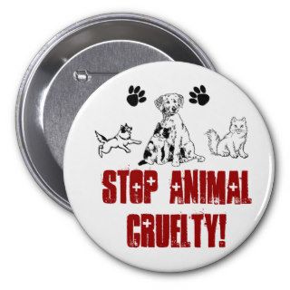 STOP ANIMAL CRUELTY pin