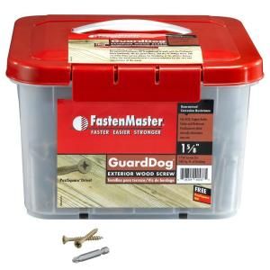 FastenMaster Guard Dog 1 5/8 in. Wood Screw 1750 Pack FMGD158 1750