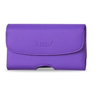 Leather Pouch Protective Carrying Cell Phone Case for Samsung Captivate Android Phone (AT&T)   PURPLE Cell Phones & Accessories