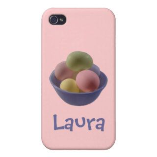 Personalized Easter Eggs in a Bowl iPhone 4/4S Case