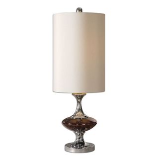 Amberetta Dark Amber Glass Table Lamp Table Lamps