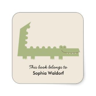 Bookplate Crocodile Stickers