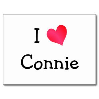 I Love Connie Postcards
