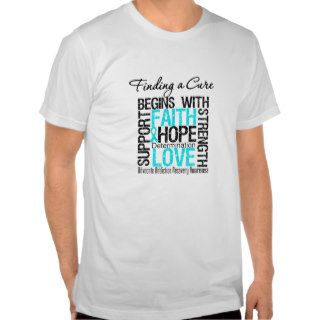 Finding a Cure Begins With Hope Addiction Recovery Tshirt