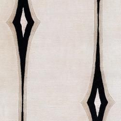 Candice Olson Hand knotted Desborough Geometric Wool Rug (5' x 8') Surya 5x8   6x9 Rugs