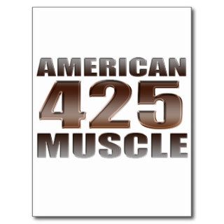 american muscle 425 nailhead postcards