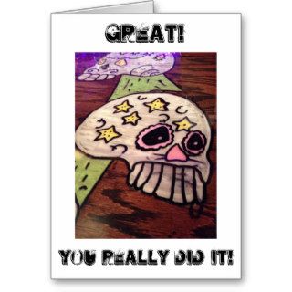 VERY MAD SKELETON ON "YOUR" OVER THE HILL BIRTHDAY CARD