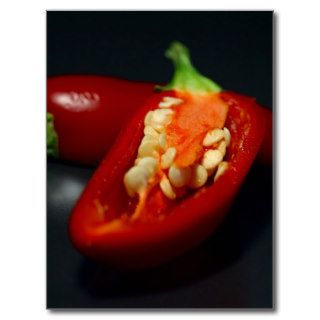 chilies seeds,still life post card