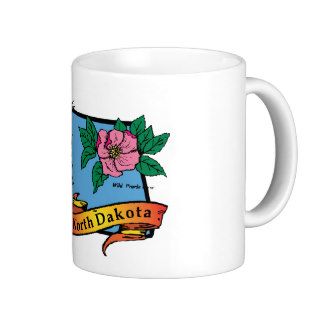 North Dakota ND Vintage Travel Art Coffee Mug