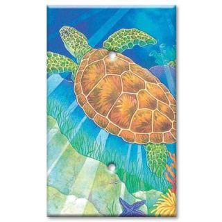 Art Plates Sea Turtle   Blank Wall Plate BLS 109
