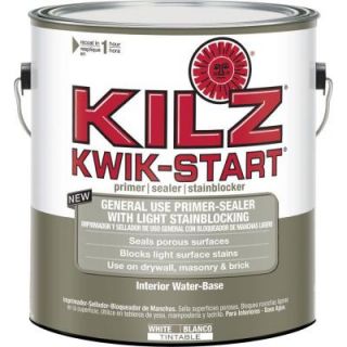 KILZ KWIK START 1 gal. White Water Based Interior Primer and Sealer 59011