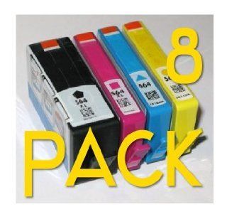 8 Pack HP 564 XL Compatible Ink Cartridges Combo Electronics