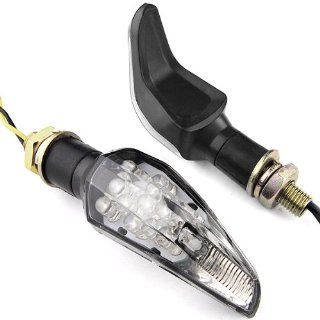 Black Hooked 13 Amber LED Turn Signal Blinker Light for Yamaha Standard Deluxe 2x Musical Instruments