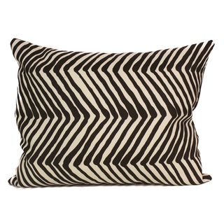 Zebra Print Brown Linen 17 x 14 inch Decorative Pillow RLF HOME Throw Pillows
