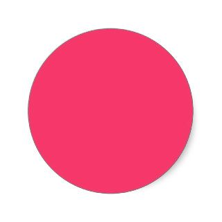 Amaranth Pink Plain Background Round Stickers