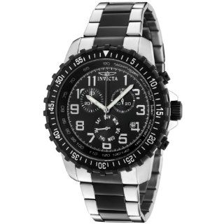 Invicta Men's 1326 Invicta II Chronograph Black Dial Two Tone Stainless Steel Watch at  Men's Watch store.