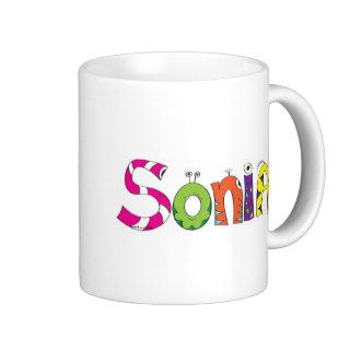 Cartoon Character Name Mug   Sonia
