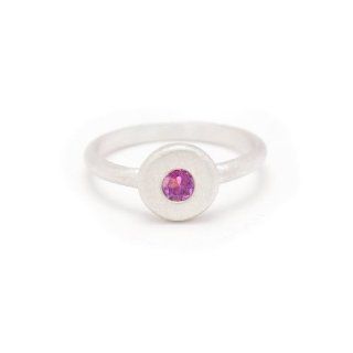 Floating Gemstone Ring   Amethyst in Sterling Silver   Size 5 Jewelry