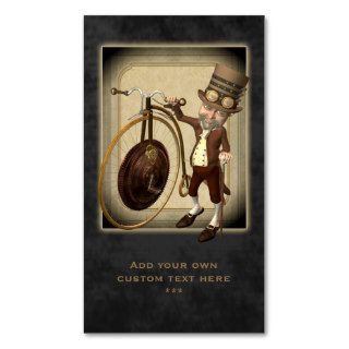 Penny Farthing Steampunk Social Profile Cards Business Card