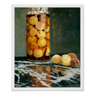 Jar of Peaches   Impressionist Art Poster   Monet