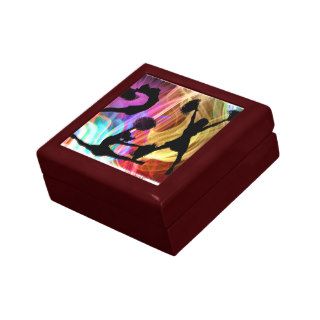 Cheerleaders in Electric Laser Show Gift Boxes