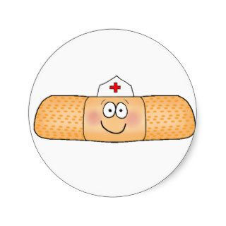 Whimsicla Band Aid Bandage with Nurse Hat Cute Stickers